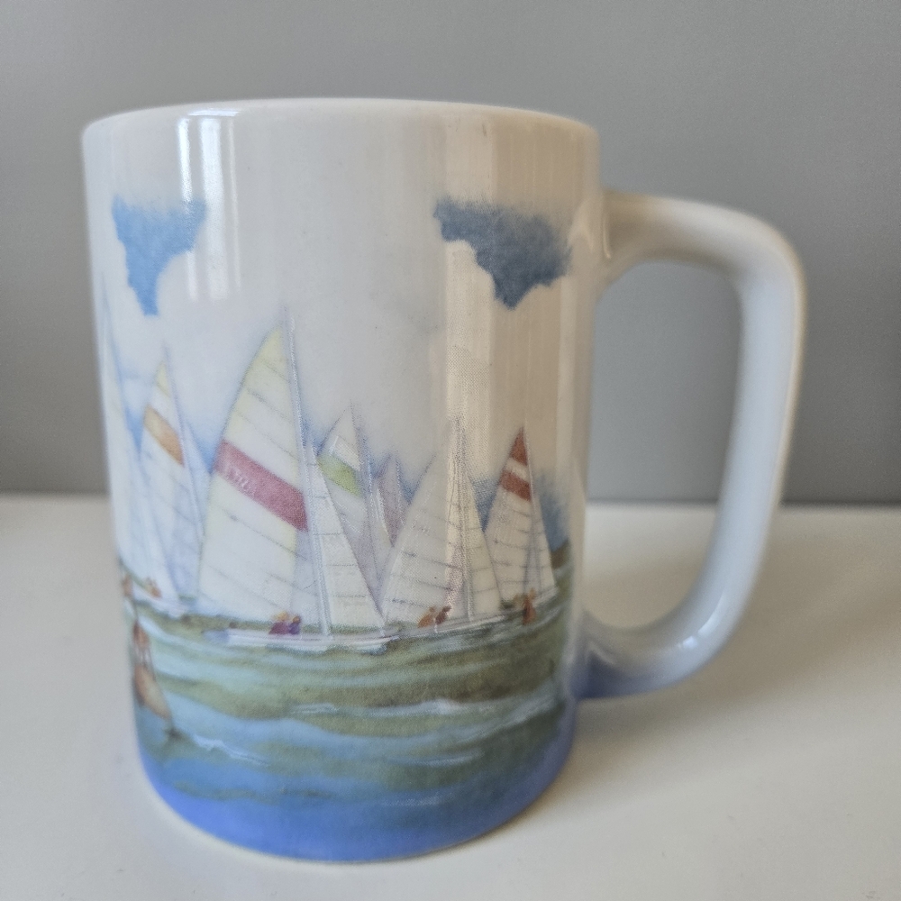 Otagiri Paul Brent Sailboat Nautical‎ Ceramic Mug